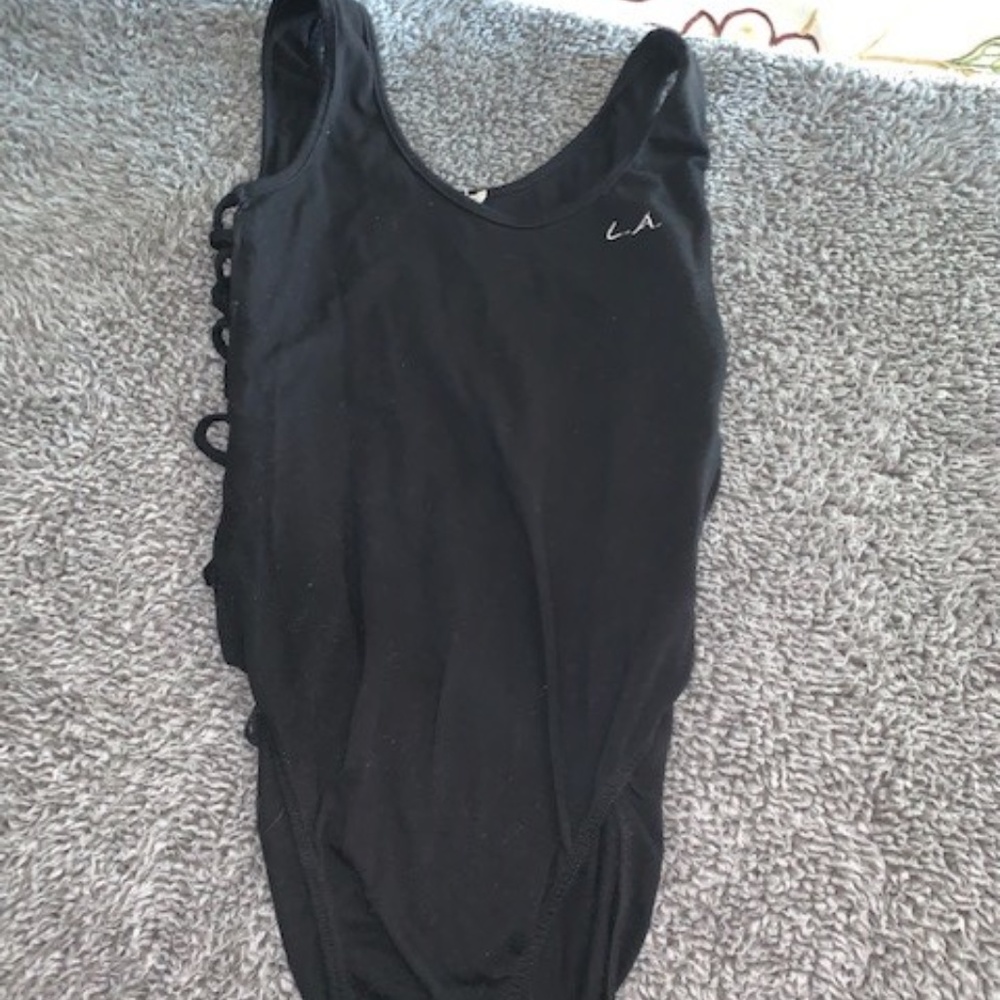 Black LA Hearts Bodysuit